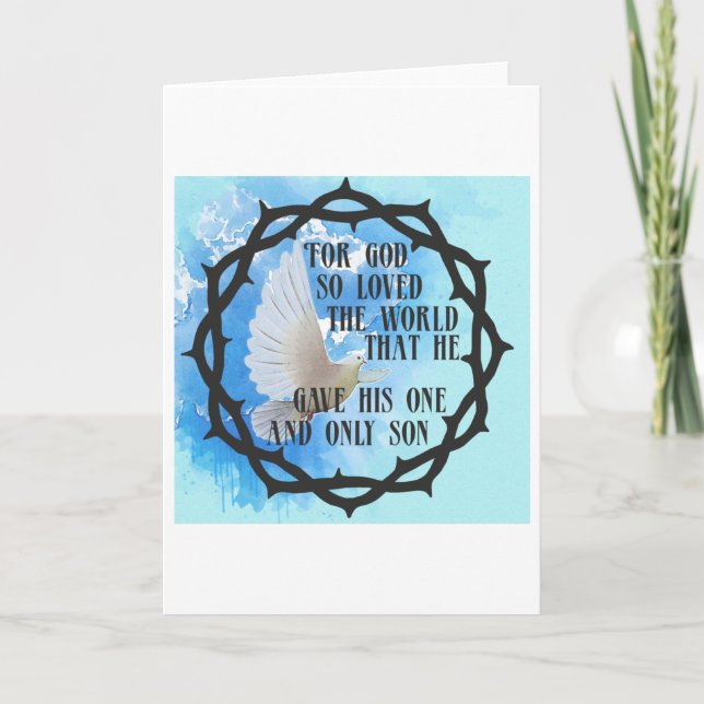 För Gud så älskade världen Kort (Framsida)