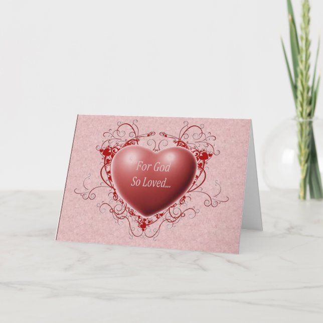 För guden som älskas så helgkort (Framsida)