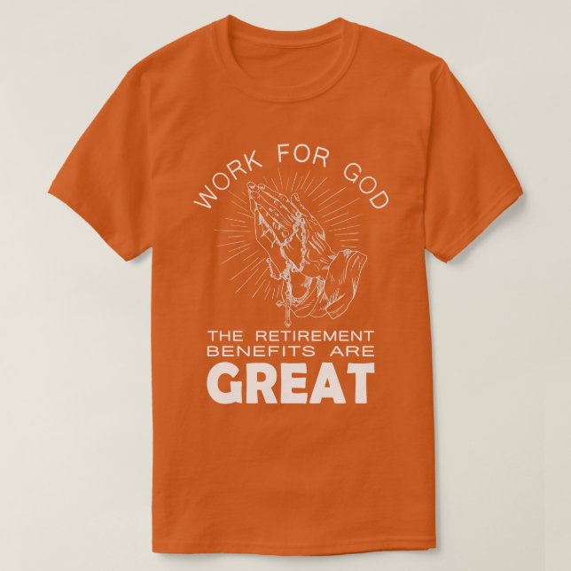 För Guds skull är förmånerna från Pension Underbar T Shirt (Design framsida)