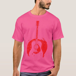 För Guitarist Musician Bass Fläkt Acoustic T Shirt