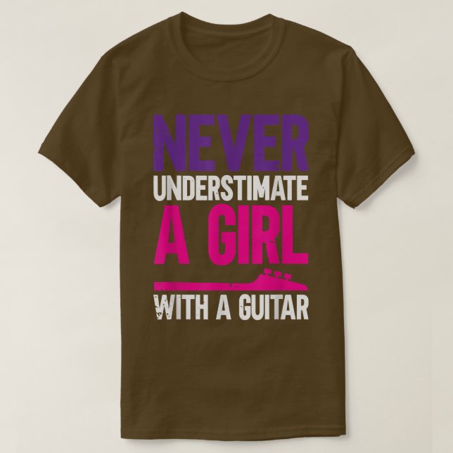 För Guitarist & Musician, Music & Bass FanAcoustic T Shirt (Design framsida)
