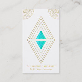 För guld- vit för geometri triangelalkemi för *~* visitkort