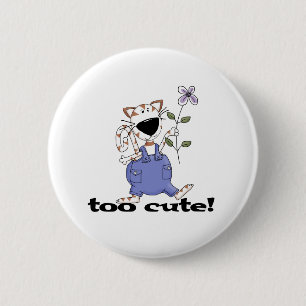 För gullig kattunge knapp