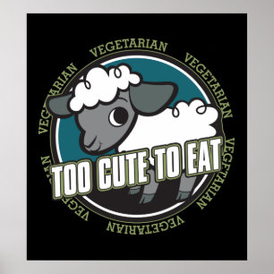 För gulligt att äta får poster