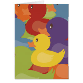 För gummiankor | för regnbåge | överlappande hälsningskort