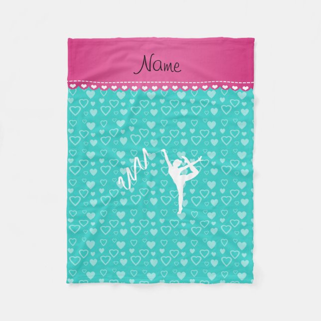 För gymnastturkos för personlig kända rythmic fleecefilt (Framsidan)