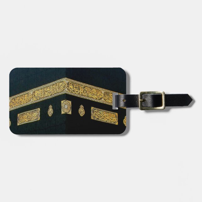 För HajjEid för islam islamisk Fitr Adha Mubarak Bagagebricka (Horisontell Framsida)