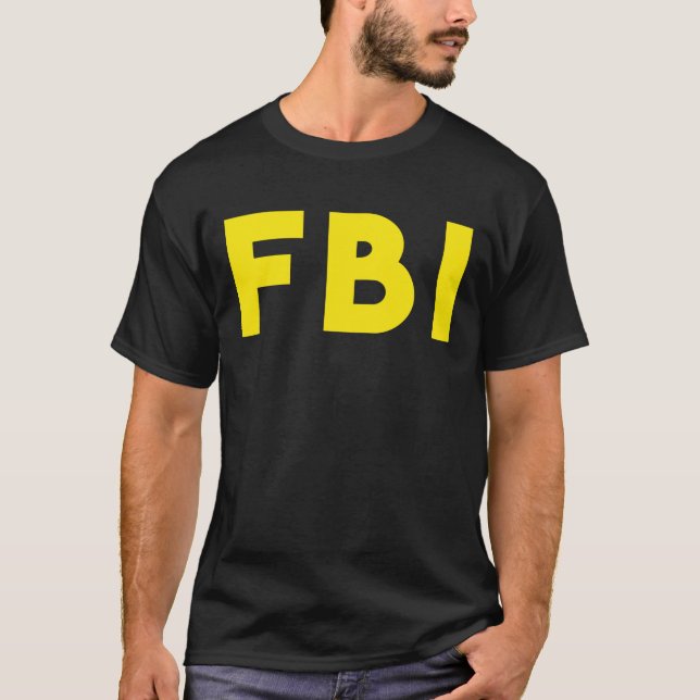 För Halloween för FBI-federal agent rolig T-tröja T Shirt (Framsida)