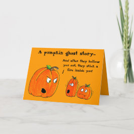 För HALLOWEEN för PUMPASPÖKEBERÄTTELSE kort