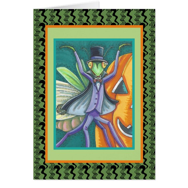 För HALLOWEEN för VAMPYRTRANSYLVANIA BÖNSYRSA Hälsningskort (Framsidan)