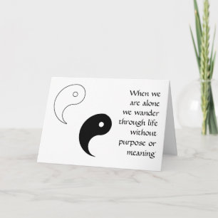 FÖR HÄLSNINGKORT FÖR YIN YANG DESIGN KORT