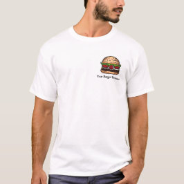 För hamburgareaffär för anpassade stor tee shirt