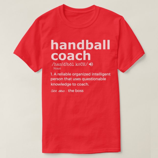 För handbollsbuss, presentkort för bussar t shirt (Design framsida)