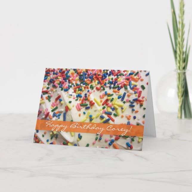 För hans bakade kummel och färgstarka födelsedagss kort (Framsida)