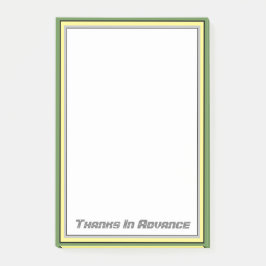 För hans kontor post-it block