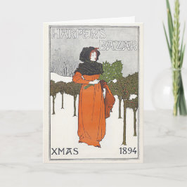 För Harperstidskrift för vintage 1894 julkort Helgkort
