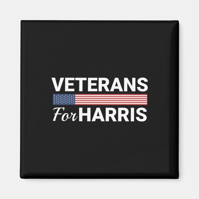 För Harris 2024 - Militära Vets Kamala Harris 1 Magnet (Framsidan)