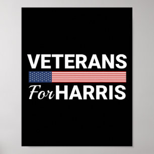 För Harris 2024 - Militära vets Kamala Harris 1  Poster
