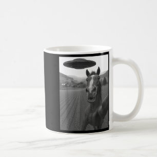 För Häst Selfie Alien Ufo Kaffemugg