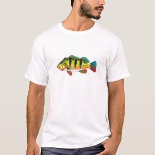 För havGamefish för påfågel bas- ljus illustra Tröja