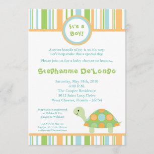 för havhav för pojke 5x7 inbjudan för baby shower