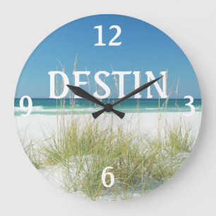 För havsOats för DESTIN Florida väggen för Stor Klocka
