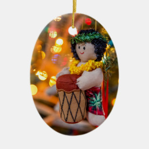 För Hawaii prydnad för jul lite Julgransprydnad Keramik