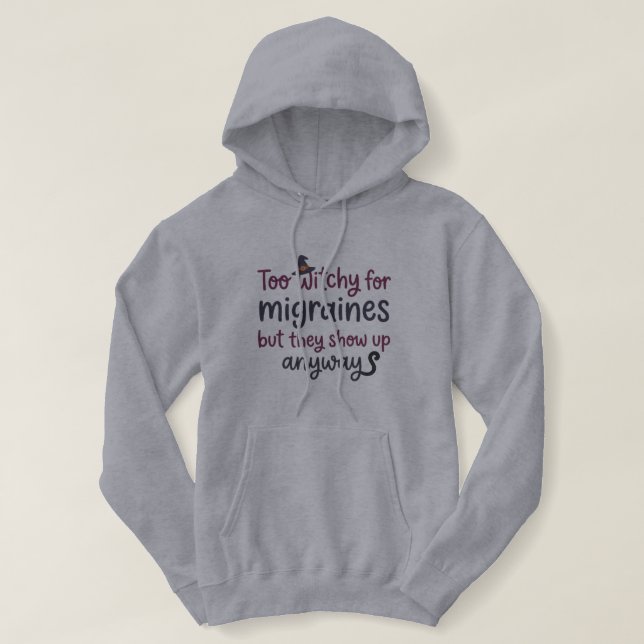 För häxig för migrän t shirt (Design framsida)