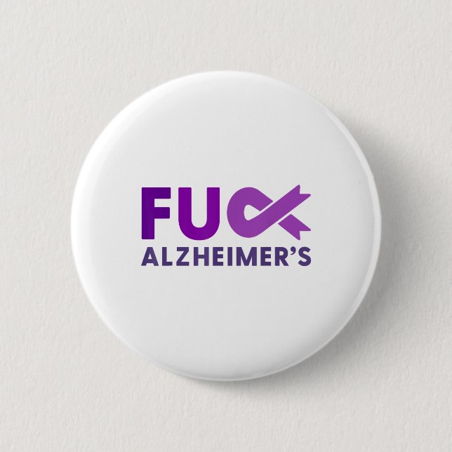 För Heimers Dementia Awareness Support Squad Ribbo Knapp (Framsida)