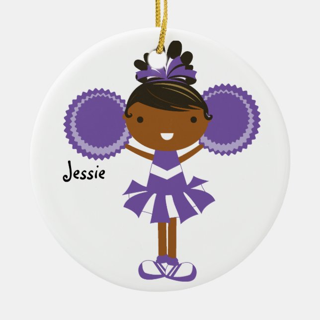 För hejaklacksledareanpassningsbar för KRW Julgransprydnad Keramik (Framsidan)