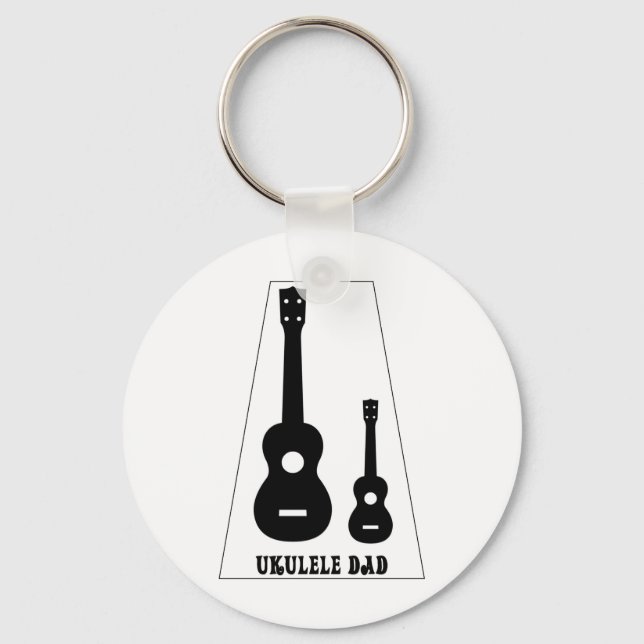För hela Ukulele Pappor! Nyckelring (Framsida)