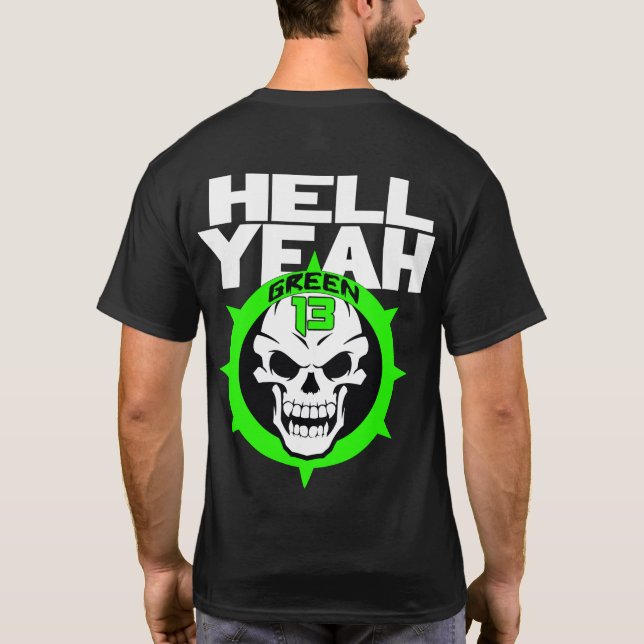 För helvete sidlogotyp 2 Yeah (svarten) T-shirt (Baksida)
