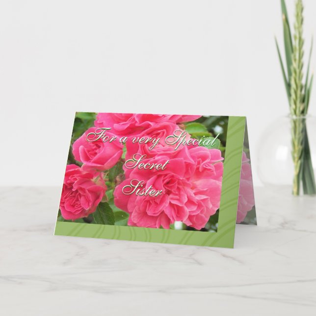 För hemliga syster-anpassa kort (Framsida)