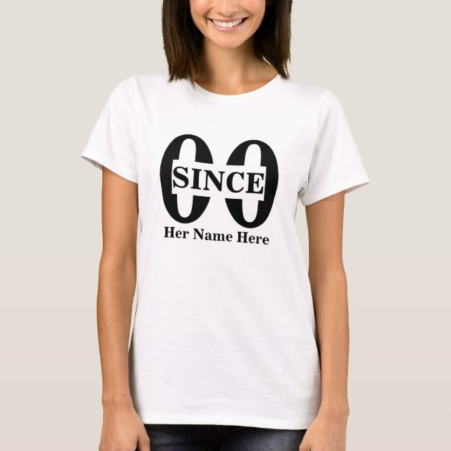 För henne sedan matchande par t shirt (Framsida)
