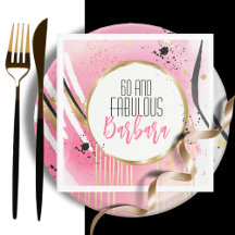 För hennes 60 och Fabulous Rosa Black Abstrakt Ret