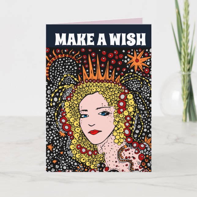 FÖR HENNES BIRTHDAY SÖT DAM QUEEN CARDS TACK KORT (Framsida)