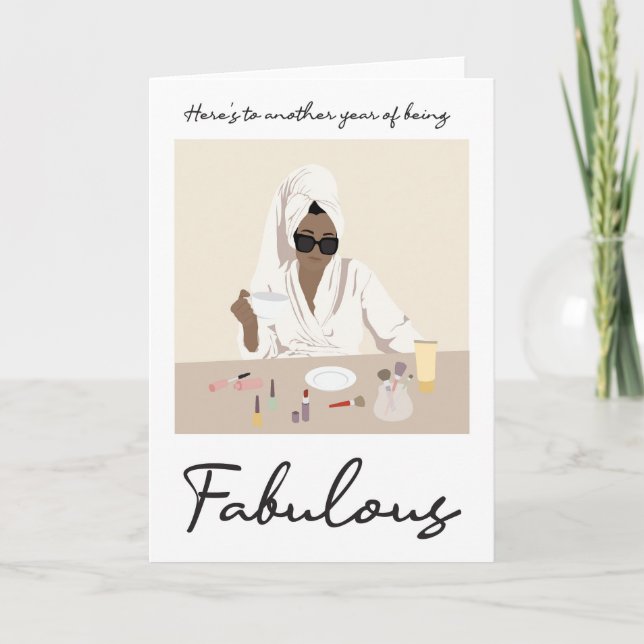 För hennes fantastiska födelsedagskort kort (Framsida)