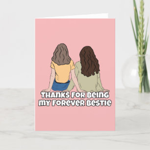 För hennes Roligt för Bestie Friend Birthday Card Kort