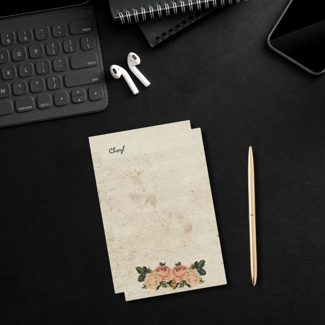 För hennes Rustiska Blommigt Brevpapper (Skapare uppladdad)