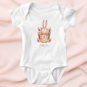För hennes söta älskliga babykanin kanin snygga t shirt