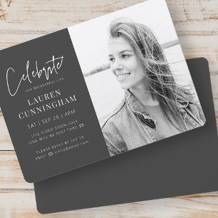 För hennes Virtuella Firande av livets moderna fot Inbjudningar