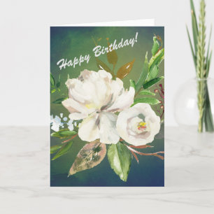 FÖR HER Grattis på födelsedagen med vackra blommor Kort