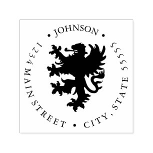 För heraldikretur för Chimera lejon etikett Självfärgande Stämpel