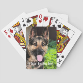 För herdehund för personlig tyskt foto, hundnamn casinokort