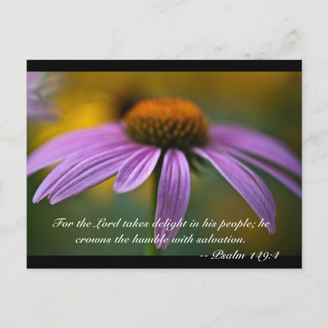 För Herren tar glädje över sitt folk, krona Vykort (Framsida)