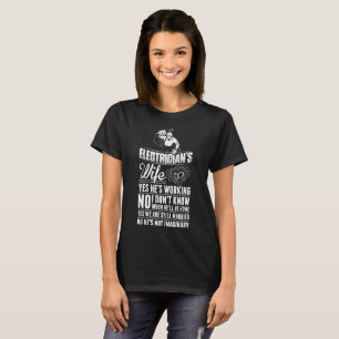 För Hes för elektrikerfru ja Tshirt arbete T Shirt