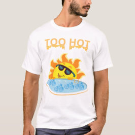 För het att hantera: Sommarsol i poolen T Shirt