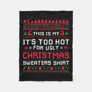 För Hett: Äkta julsötare, nuny Julafton Manar Wom Fleecefilt