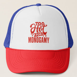 För Hett för Monogamy Shirt, Polyamory Pride Keps