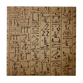 För Hieroglyphicspapper för vintage egyptiskt Kakelplatta